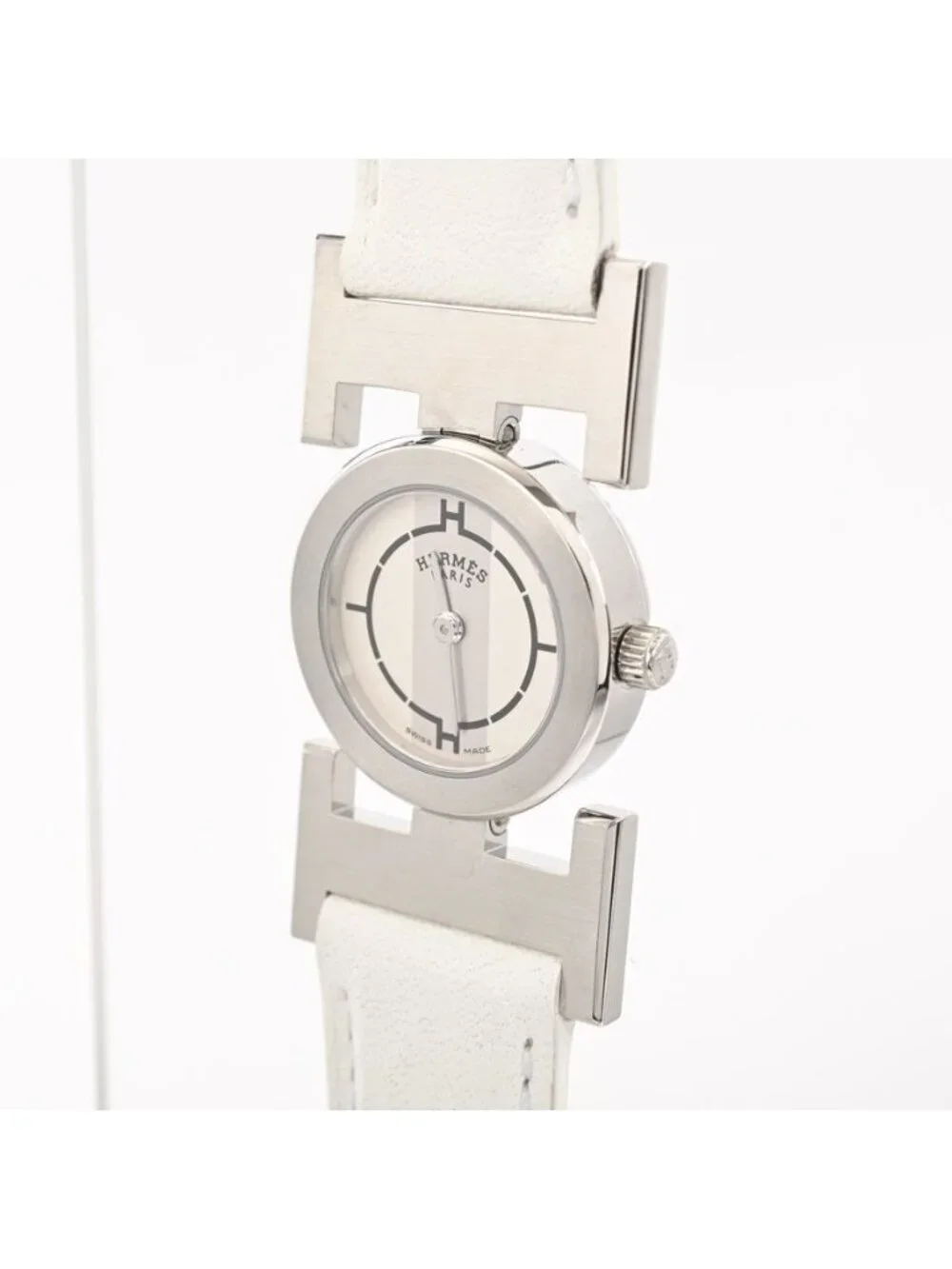 Hermes Watch Paprika Silver